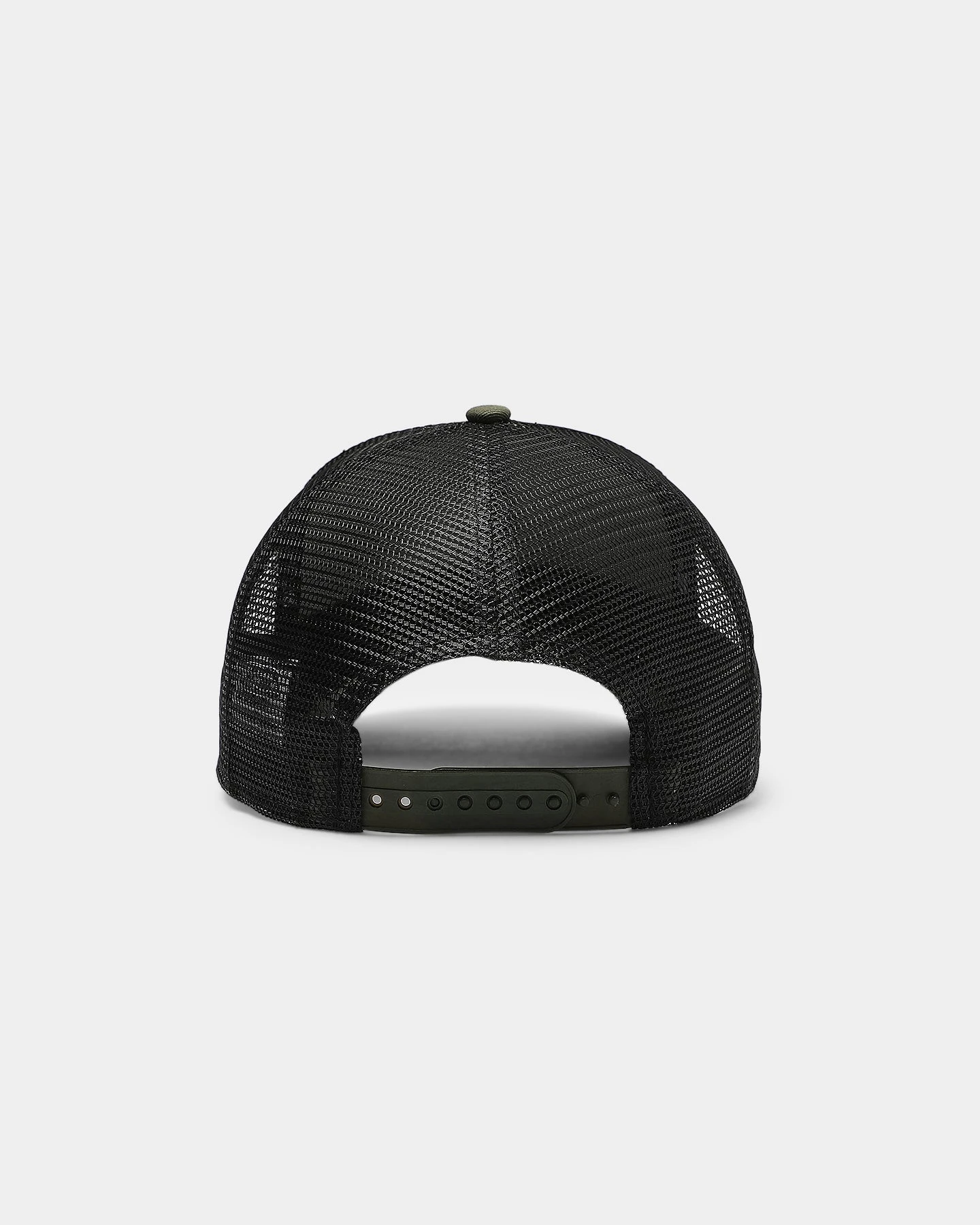 New Era Las Vegas Raiders 9FORTY A-Frame Trucker Snapback Olive/Black 5 New Era Las Vegas Raiders 9FORTY A-Frame Trucker Snapback Olive/Black - Image 3