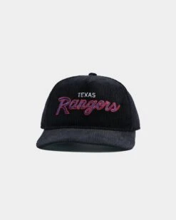 New Era Texas Rangers "Black Cord" Old Golfer Snapback Black