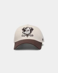 '47 BRAND 47 Brand Anaheim Ducks 'Cookies & Cream' Replica MVP DT Snapback Natural/Brown
