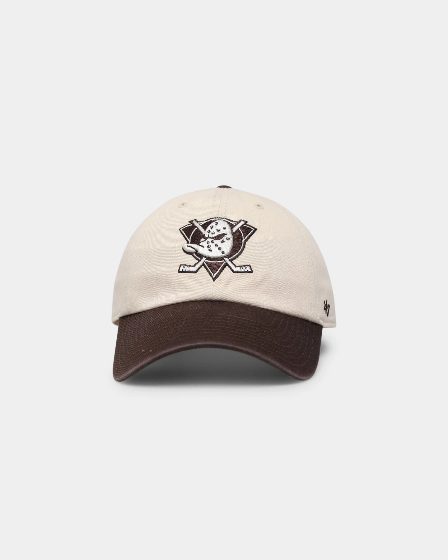 '47 BRAND 47 Brand Anaheim Ducks 'Cookies & Cream' Clean Up Strapback Natural/Brown 3 '47 BRAND 47 Brand Anaheim Ducks 'Cookies & Cream' Clean Up Strapback Natural/Brown