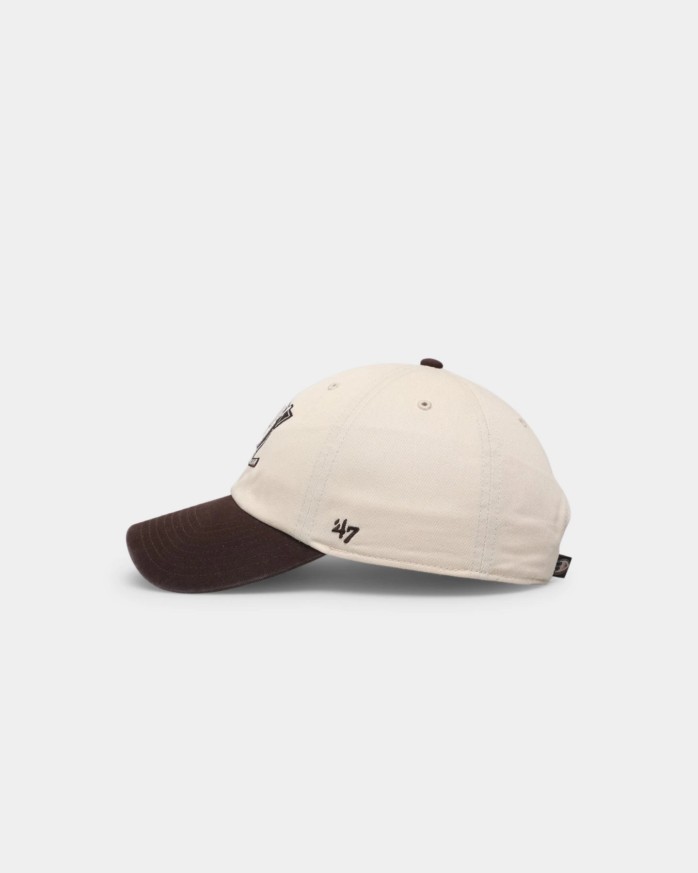 '47 BRAND 47 Brand Anaheim Ducks 'Cookies & Cream' Clean Up Strapback Natural/Brown 6 '47 BRAND 47 Brand Anaheim Ducks 'Cookies & Cream' Clean Up Strapback Natural/Brown - Image 4