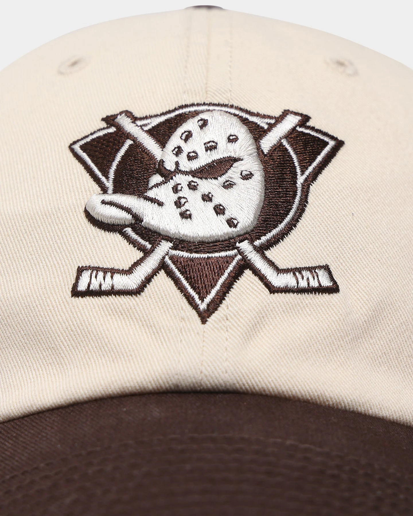 '47 BRAND 47 Brand Anaheim Ducks 'Cookies & Cream' Clean Up Strapback Natural/Brown 7 '47 BRAND 47 Brand Anaheim Ducks 'Cookies & Cream' Clean Up Strapback Natural/Brown - Image 5
