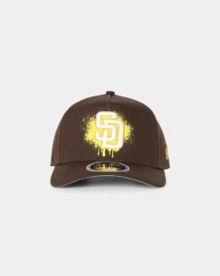 New Era San Diego Padres 'Spray Paint Glow' 9FORTY A-Frame Snapback Original Team Colours