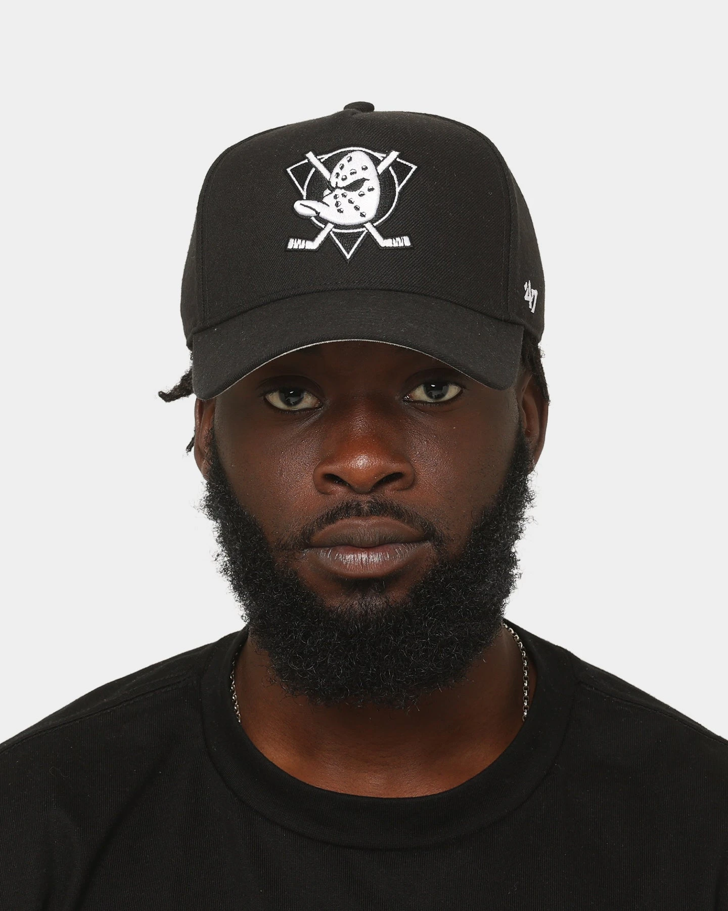 '47 BRAND 47 Brand Anaheim Ducks '47 MVP DT Snapback Black/White 10 '47 BRAND 47 Brand Anaheim Ducks '47 MVP DT Snapback Black/White - Image 8