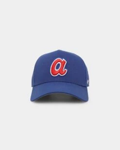 '47 BRAND 47 Brand Atlanta Braves Cooperstown Retro Logo 47 MVP DT Snapback Royal