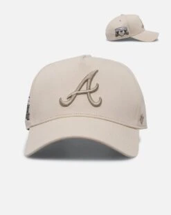 '47 BRAND 47 Brand Atlanta Braves 'Caramel Swirl' Sure Shot TT Cotton MVP Snapback Natural/Khaki