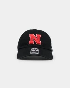 '47 BRAND 47 Brand Nebraska Cornhuskers '47 Clean Up Strapback Black