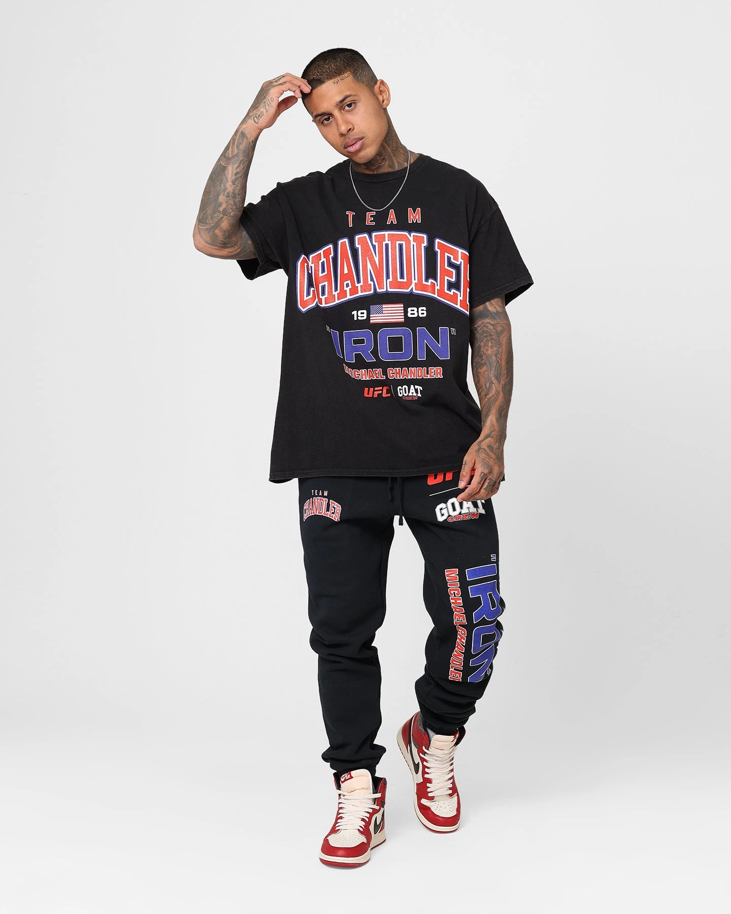 Goat Crew X UFC Michael Chandler Team Chandler T-Shirt Black Wash 4 Goat Crew X UFC Michael Chandler Team Chandler T-Shirt Black Wash - Image 2