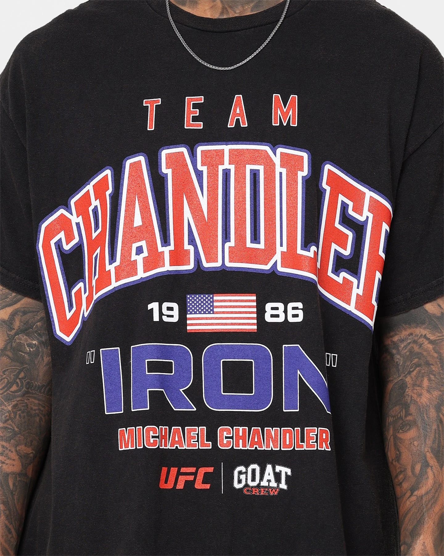 Goat Crew X UFC Michael Chandler Team Chandler T-Shirt Black Wash 5 Goat Crew X UFC Michael Chandler Team Chandler T-Shirt Black Wash - Image 3