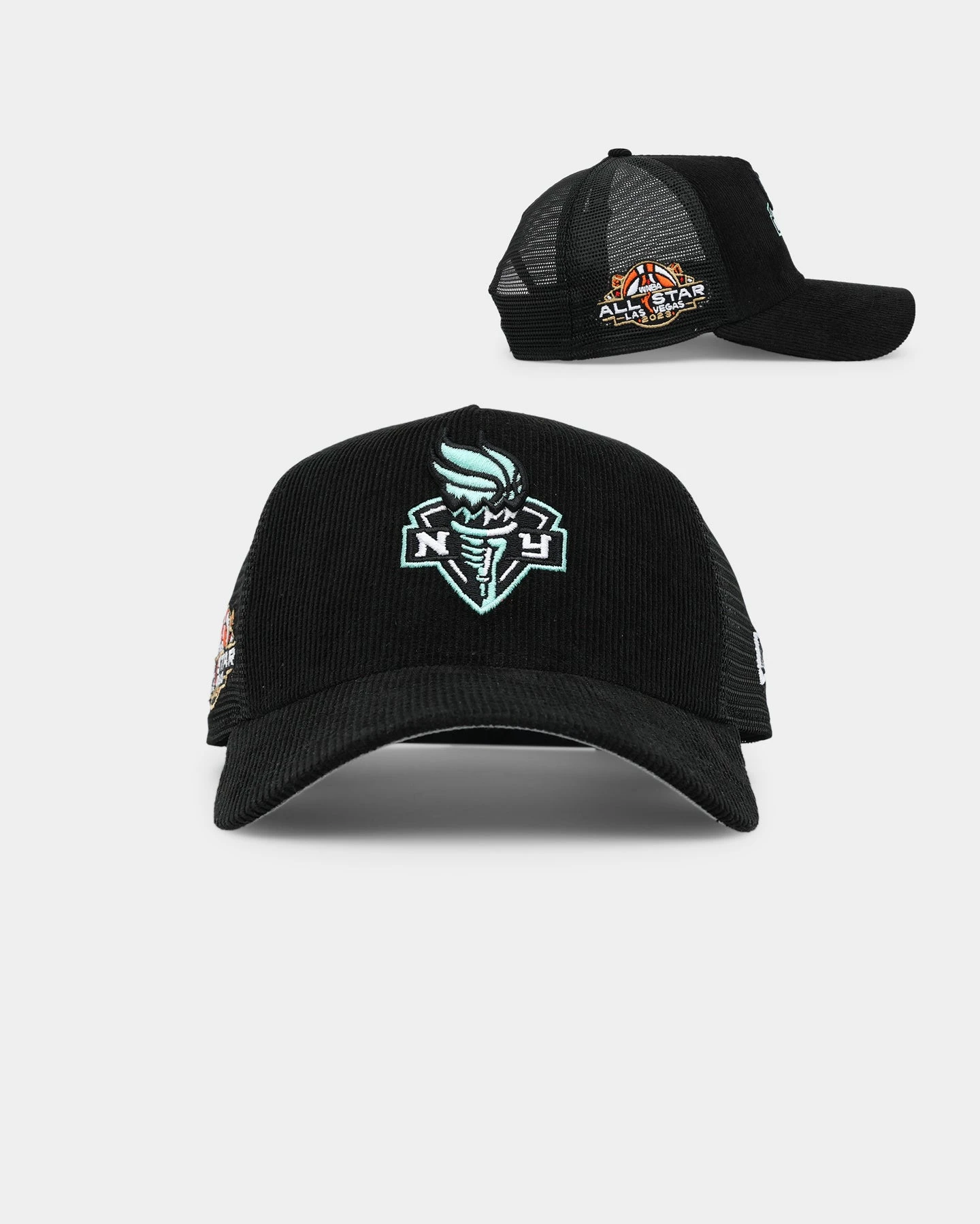 New Era Women's New York Liberty 'WNBA All Star' 9FORTY A-Frame Trucker Snapback Black 3 New Era Women's New York Liberty 'WNBA All Star' 9FORTY A-Frame Trucker Snapback Black