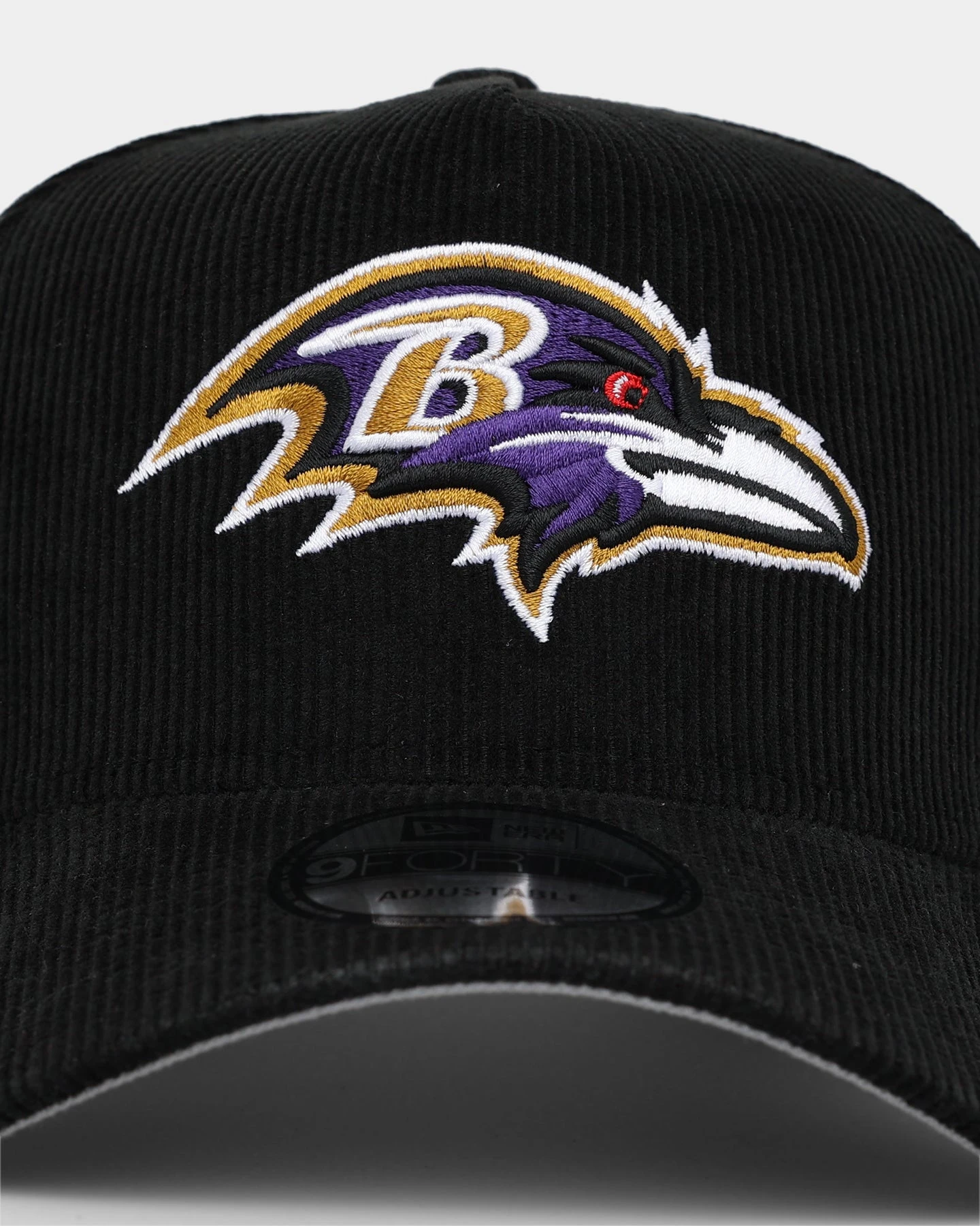 New Era Baltimore Ravens 'NFL Season' Corduroy 9FORTY A-Frame Snapback Black/OTC 7 New Era Baltimore Ravens 'NFL Season' Corduroy 9FORTY A-Frame Snapback Black/OTC - Image 5