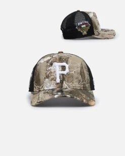 New Era Pittsburgh Pirates 'Real Tree' 9FORTY A-Frame Trucker Snapback Realtree Edge