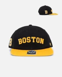 '47 BRAND 47 Brand Boston Bruins 'Legacy 47 Captain RL' Club Legacy '47 Captain Snapback Black