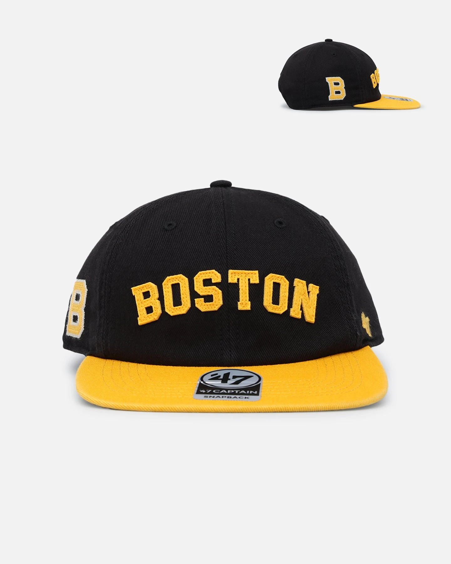 '47 BRAND 47 Brand Boston Bruins 'Legacy 47 Captain RL' Club Legacy '47 Captain Snapback Black 3 '47 BRAND 47 Brand Boston Bruins 'Legacy 47 Captain RL' Club Legacy '47 Captain Snapback Black