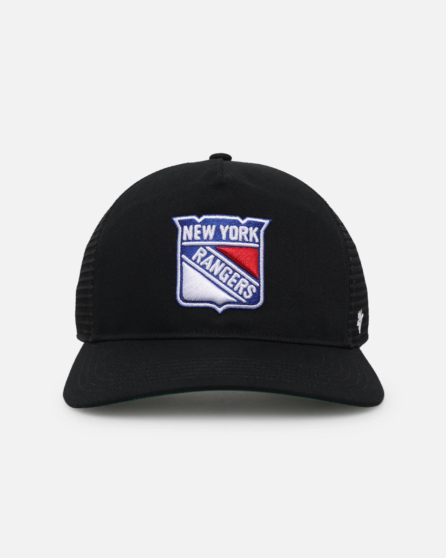 '47 BRAND 47 Brand New York Rangers Mesh '47 Hitch Trucker Snapback Black/Team 3 '47 BRAND 47 Brand New York Rangers Mesh '47 Hitch Trucker Snapback Black/Team