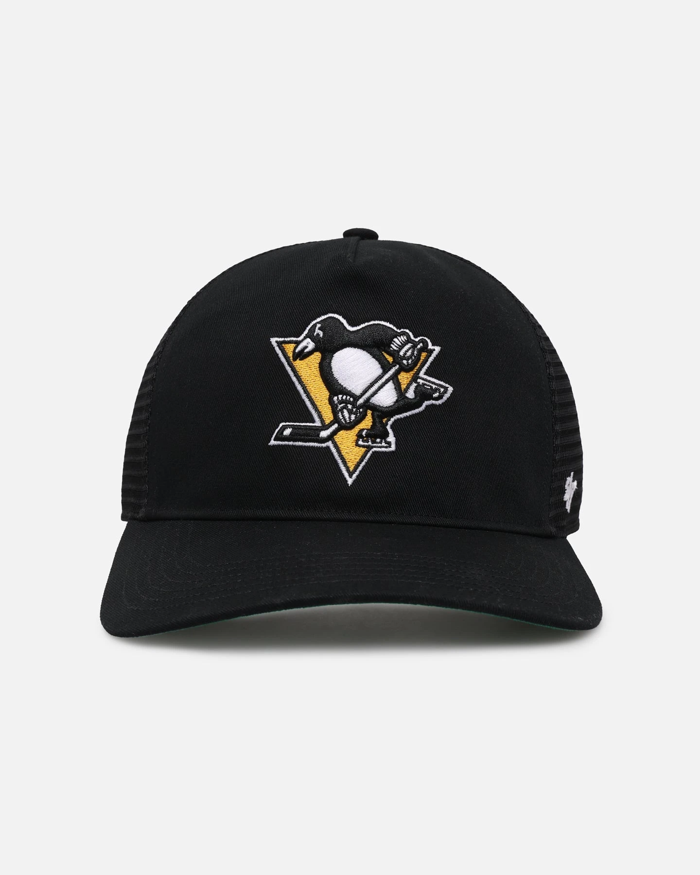'47 BRAND 47 Brand Pittsburgh Penguins Mesh '47 Hitch Trucker Snapback Black/Team 3 '47 BRAND 47 Brand Pittsburgh Penguins Mesh '47 Hitch Trucker Snapback Black/Team