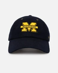 '47 BRAND 47 Brand Michigan Wolverines Wooly Clean Up Strapback Navy