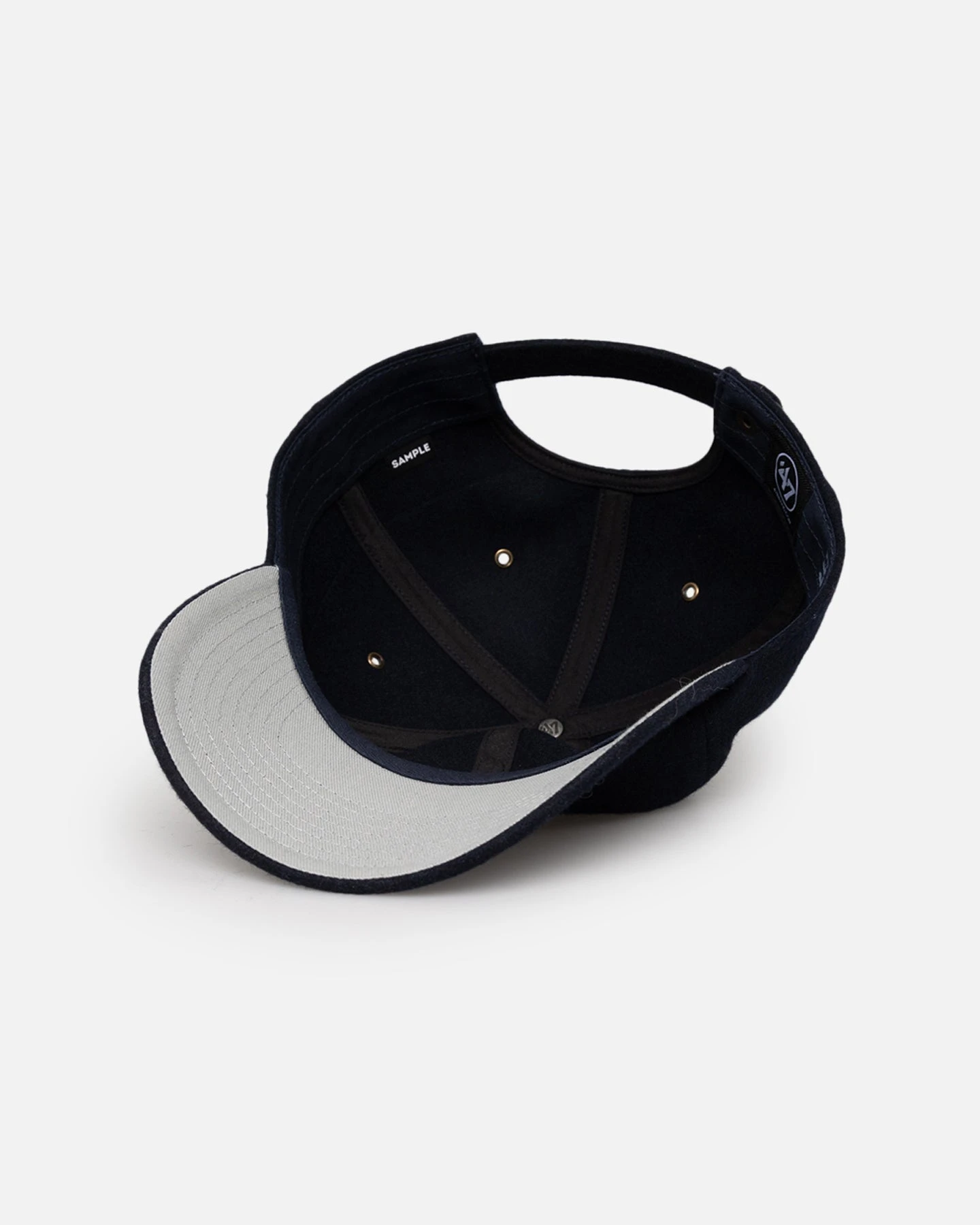 '47 BRAND 47 Brand Michigan Wolverines Wooly Clean Up Strapback Navy 8 '47 BRAND 47 Brand Michigan Wolverines Wooly Clean Up Strapback Navy - Image 6