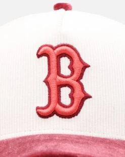 New Era Boston Red Sox 'Premium Corduroy Velvet' 9FORTY A-Frame Snapback Chrome White/Cardinal -Culture Kings 01031840 YE170 default 0060