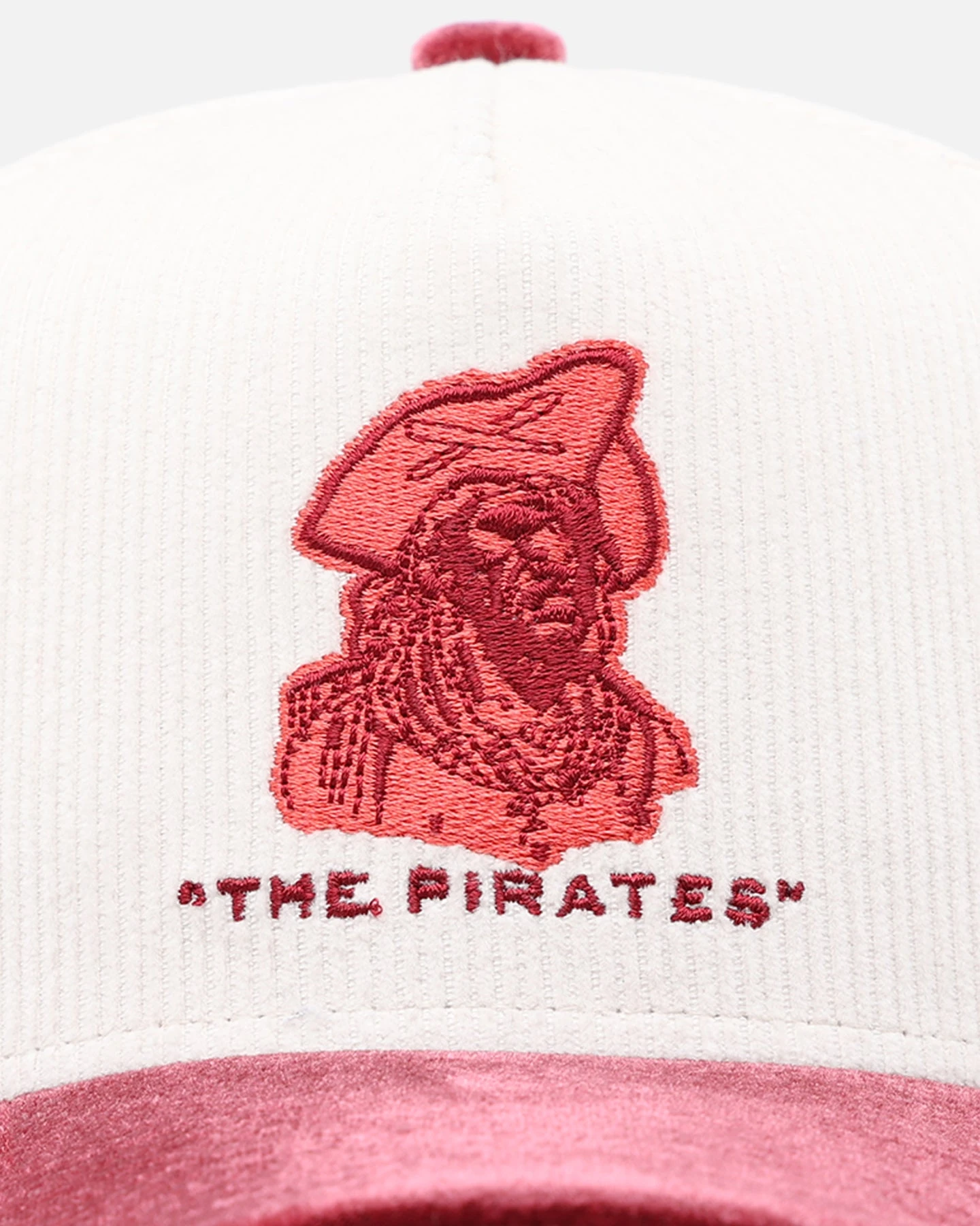 New Era Pittsburgh Pirates 'Premium Corduroy Velvet' 9FORTY A-Frame Snapback Chrome White/Cardinal 8 New Era Pittsburgh Pirates 'Premium Corduroy Velvet' 9FORTY A-Frame Snapback Chrome White/Cardinal - Image 6