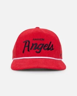 '47 BRAND 47 Brand Anaheim Angels 'MLB Opening Day' Corduroy Crossrope Hitch Snapback Red