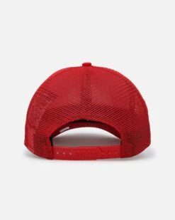 New Era Chicago Bulls 'Podium Pack' Pre-Curved Golfer Trucker Snapback Scarlett/Metallic Gold -Culture Kings 01032582 YS855 default 0030