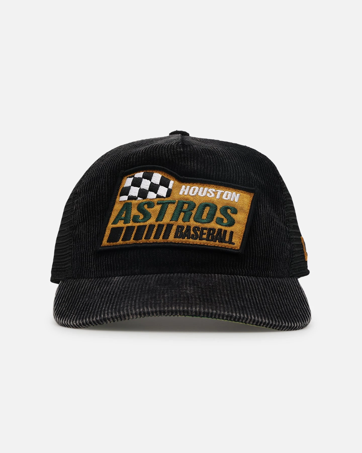 New Era Houston Astros 'Washed Cord Racer' Corduroy Golfer Trucker Snapback Washed Black 3 New Era Houston Astros 'Washed Cord Racer' Corduroy Golfer Trucker Snapback Washed Black