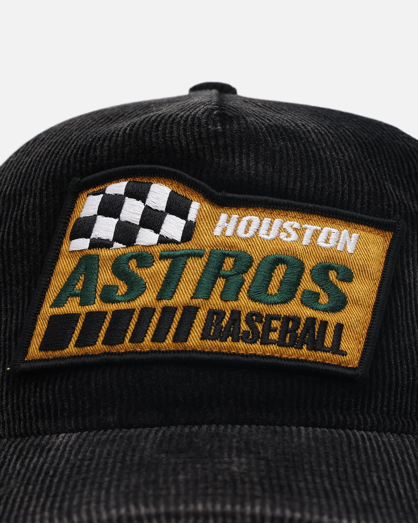 New Era Houston Astros 'Washed Cord Racer' Corduroy Golfer Trucker Snapback Washed Black 8 New Era Houston Astros 'Washed Cord Racer' Corduroy Golfer Trucker Snapback Washed Black - Image 6