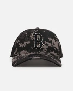 New Era Boston Red Sox 'Black Digi Camo' 9FORTY A-Frame Snapback Black/Grey