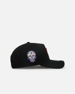 New Era Texas Rangers 'Sugar Skull Side Patch' 9FORTY A-Frame Snapback Black/Red/Green -Culture Kings 01033152 YB186 default 0030