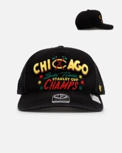 '47 BRAND 47 Brand Chicago Blackhawks 'NHL Trophy Case' Premium Hitch Snapback Black