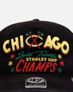 '47 BRAND 47 Brand Chicago Blackhawks 'NHL Trophy Case' Premium Hitch Snapback Black -Culture Kings 01033470 YB001 default 0050