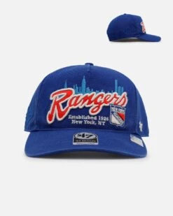 '47 BRAND 47 Brand New York Rangers 'NHL Trophy Case' Premium Hitch Snapback Blue