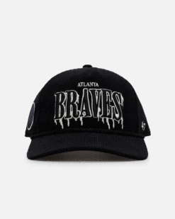 '47 BRAND 47 Brand Atlanta Braves 'Slasher' 47 Hitch Corduroy Snapback Black