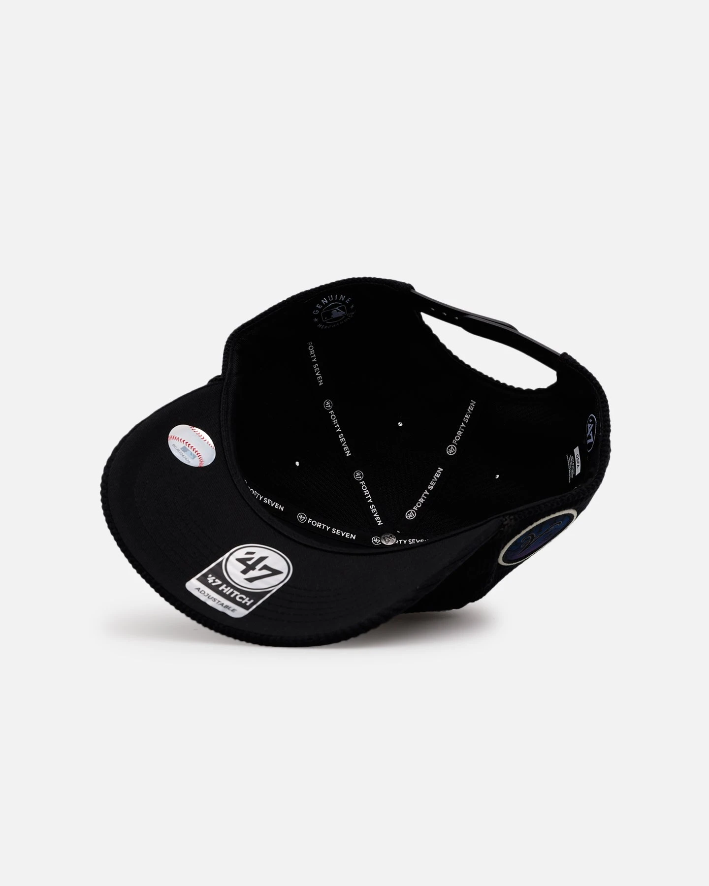 '47 BRAND 47 Brand Atlanta Braves 'Slasher' 47 Hitch Corduroy Snapback Black 9 '47 BRAND 47 Brand Atlanta Braves 'Slasher' 47 Hitch Corduroy Snapback Black - Image 7