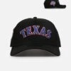 New Era Texas Rangers 'Metallic Wordmark' 9FORTY A-Frame Snapback Black -Culture Kings 01033591 YB001 default 0010