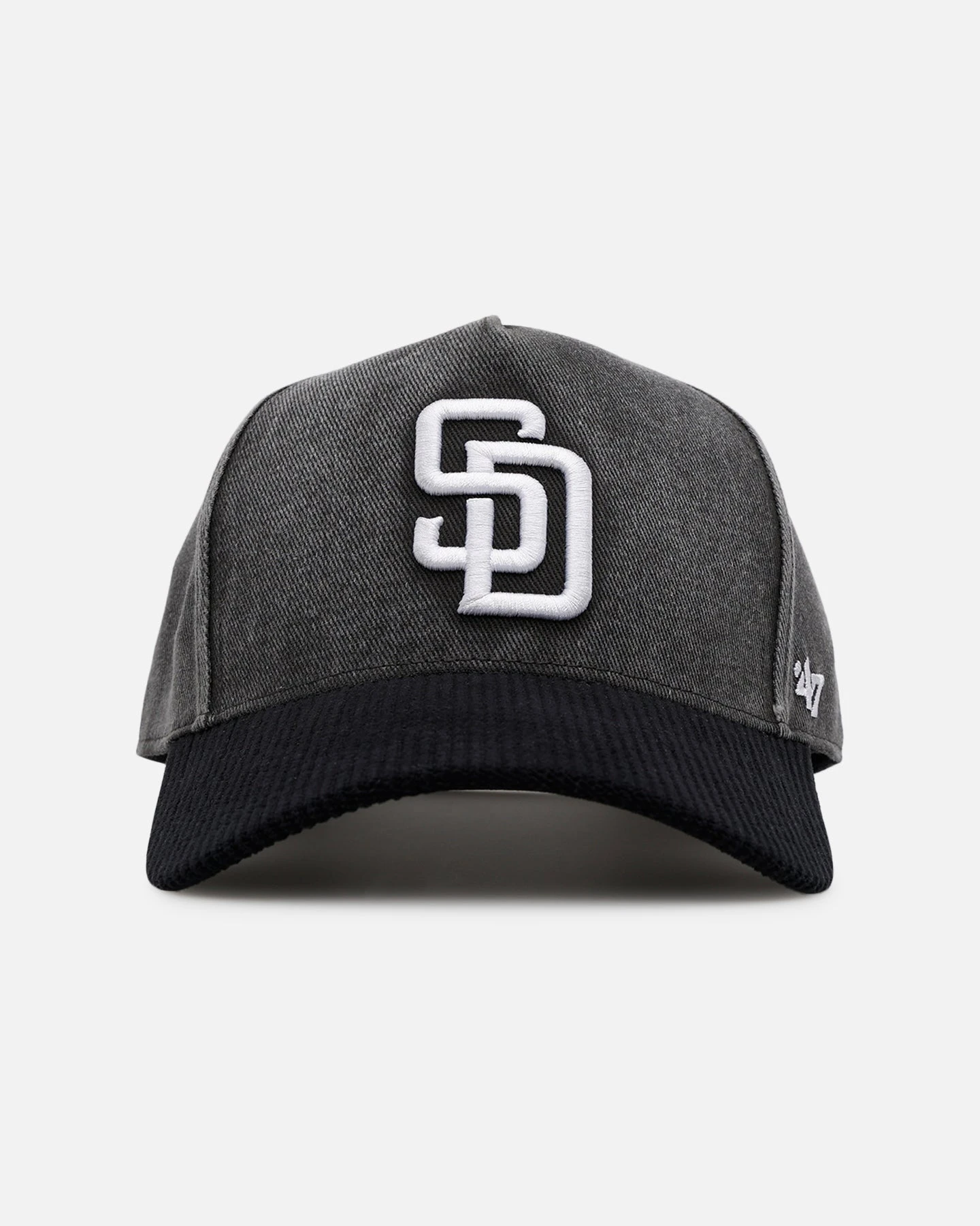 '47 BRAND 47 Brand San Diego Padres 'Apollo Corduroy' Offside DT Snapback Black 3 '47 BRAND 47 Brand San Diego Padres 'Apollo Corduroy' Offside DT Snapback Black