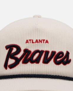 '47 BRAND 47 Brand Atlanta Braves 'Natural Script' Premium Hitch Corduroy Snapback Natural -Culture Kings 01033752 YN001 default 0060