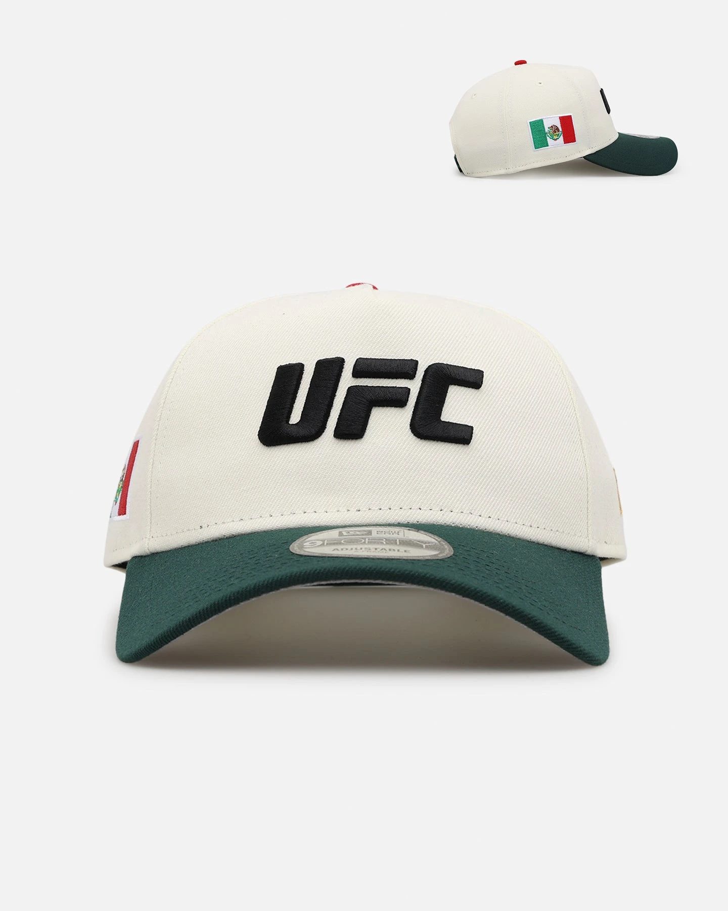 New Era UFC Mex 'Noche UFC' 9FORTY A-Frame Snapback Chrome/Dark Green 3 New Era UFC Mex 'Noche UFC' 9FORTY A-Frame Snapback Chrome/Dark Green