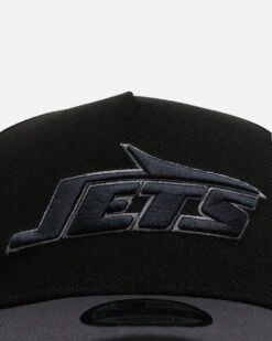 New Era New York Jets 'Stealth' 9FORTY A-Frame Snapback Black/Charcoal -Culture Kings 01034523 YB053 default 0050