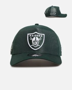 New Era Las Vegas Raiders 'Polychromatic Mesh' 9FORTY A-Frame Snapback Dark Green/White