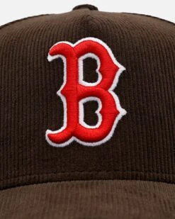 New Era Boston Red Sox 'Walnut Cord' 9FORTY A-Frame Corduroy Snapback Walnut -Culture Kings 01035378 YW012 default 0060