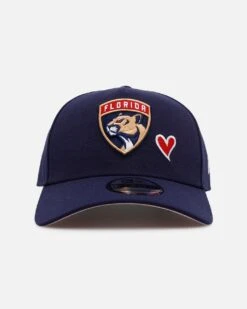 New Era Florida Panthers 'Team Color Hearts' 9FORTY A-Frame Snapback Official Team Color