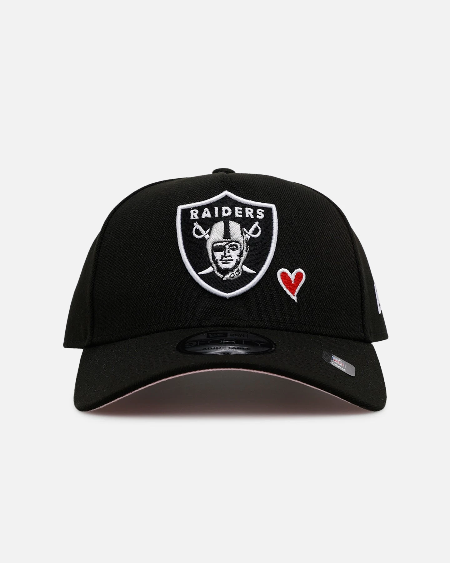 New Era Las Vegas Raiders 'Team Color Hearts' 9FORTY A-Frame Snapback Official Team Color 3 New Era Las Vegas Raiders 'Team Color Hearts' 9FORTY A-Frame Snapback Official Team Color