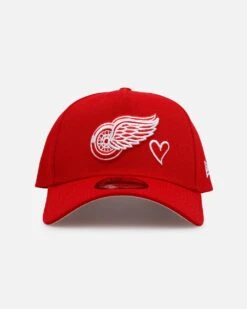 New Era Detroit Red Wings 'Team Color Hearts' 9FORTY A-Frame Snapback Official Team Color