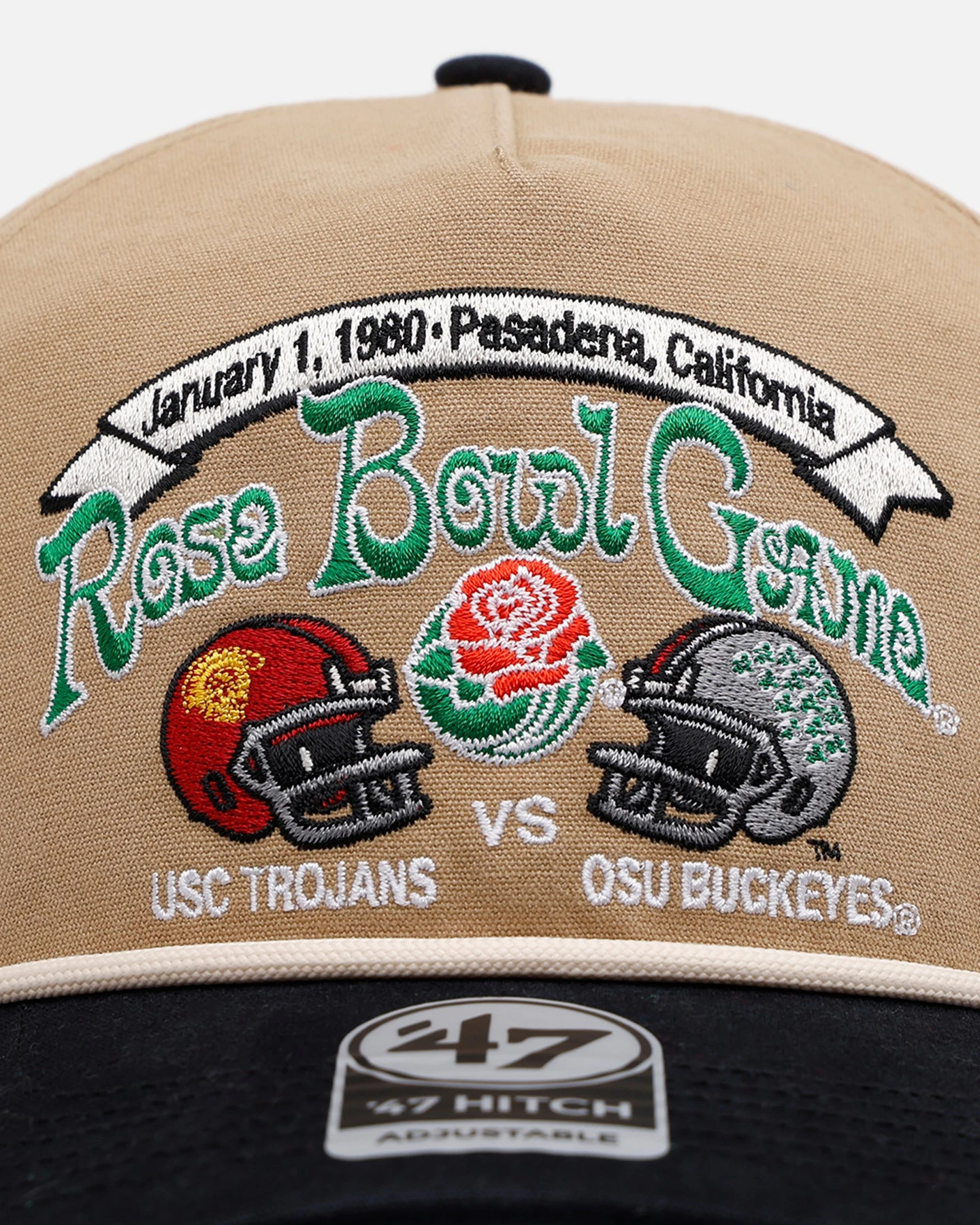 '47 BRAND 47 Brand USC Trojans Vs. OSC Buckeyes 'Vintage Bowl Game 2.0' 1980 Rose Bowl Hitch Snapback Khaki 7 '47 BRAND 47 Brand USC Trojans Vs. OSC Buckeyes 'Vintage Bowl Game 2.0' 1980 Rose Bowl Hitch Snapback Khaki - Image 5
