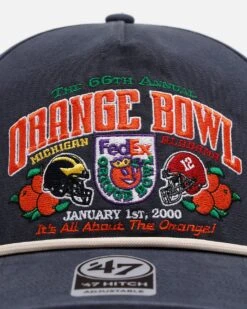 '47 BRAND 47 Brand Michigan Wolverines Vs. Alabama Crimson Tide 'Vintage Bowl Game 2.0' 2000 Orange Bowl Hitch Snapback Vintage Navy -Culture Kings 01035588 YV038 default 0050