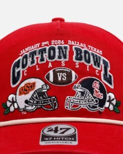'47 BRAND 47 Brand Oklahoma State Cowboys Vs. Ole Miss Rebels 'Vintage Bowl Game 2.0' 2004 Cotton Bowl Hitch Snapback Vintage Red -Culture Kings 01035589 YV004 default 0050