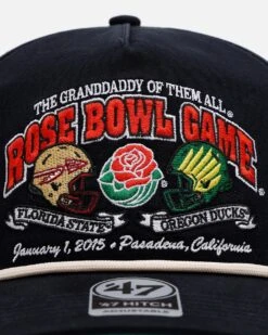'47 BRAND 47 Brand Oregon Ducks Vs. Florida State Seminoles 'Vintage Bowl Game 2.0' 2015 Rose Bowl Hitch Snapback Vintage Black -Culture Kings 01035590 YV009 default 0050