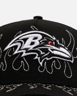 New Era Baltimore Ravens 'Outline Flames' 9FORTY A-Frame Snapback Black -Culture Kings 01035639 YB001 default 0050